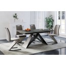 Стол обеденный SIGNAL WESTIN Ceramic Ossido Verde бирюзовый/черный мат 160-240/90